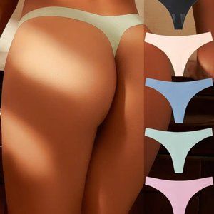 5 Pairs Cute Mixed Color Bikini Briefs,